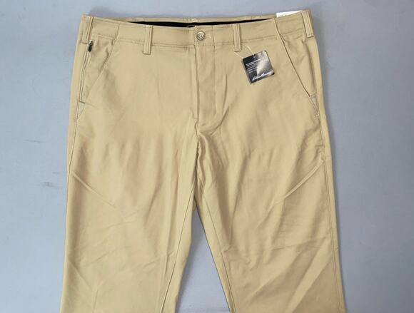 Eddie Bauer Other - Eddie Bauer Classic Straight Flex Waist Chino Pants. Beige, Men's 40X32. NWT!